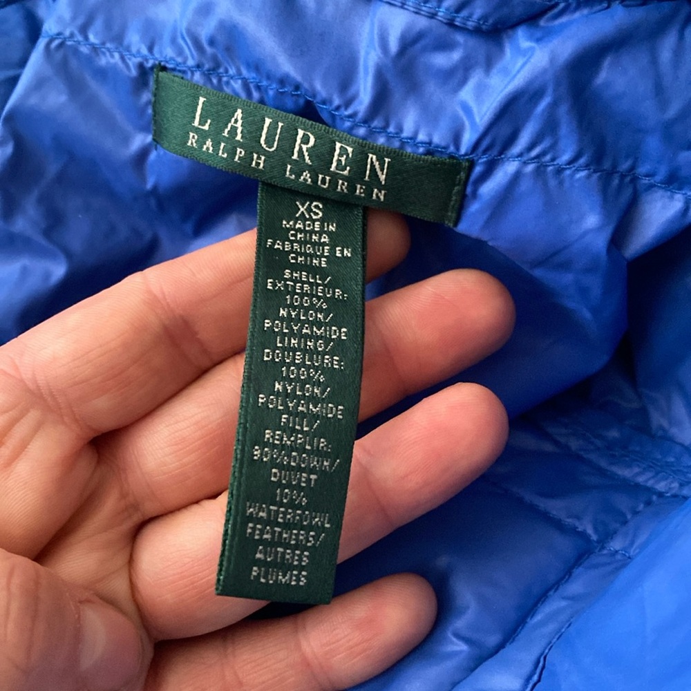 Lauren Ralph Lauren blue vest in size XS ( packable ) - Picture 5 of 8